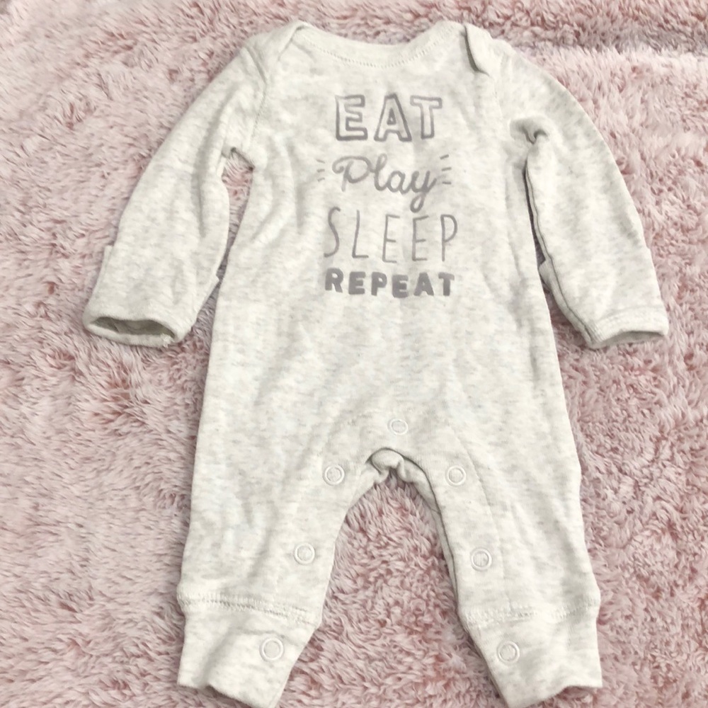 Gray Preemie Jumpsuit